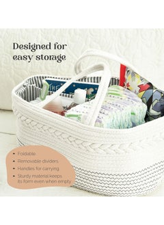 luxury little Baby Diaper Caddy Organizer - Rope Nursery Storage Bin for Boys and Girls - Large - pzsku/ZCCF820A917C0899FE88AZ/45/_/1731660412/375bf8eb-8092-4b71-84b7-311764bf1e9b