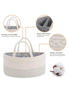 luxury little Baby Diaper Caddy Organizer - Rope Nursery Storage Bin for Boys and Girls - Large - pzsku/ZCCF820A917C0899FE88AZ/45/_/1731660413/68103ec8-67ac-4036-945e-07400e1c8cf8