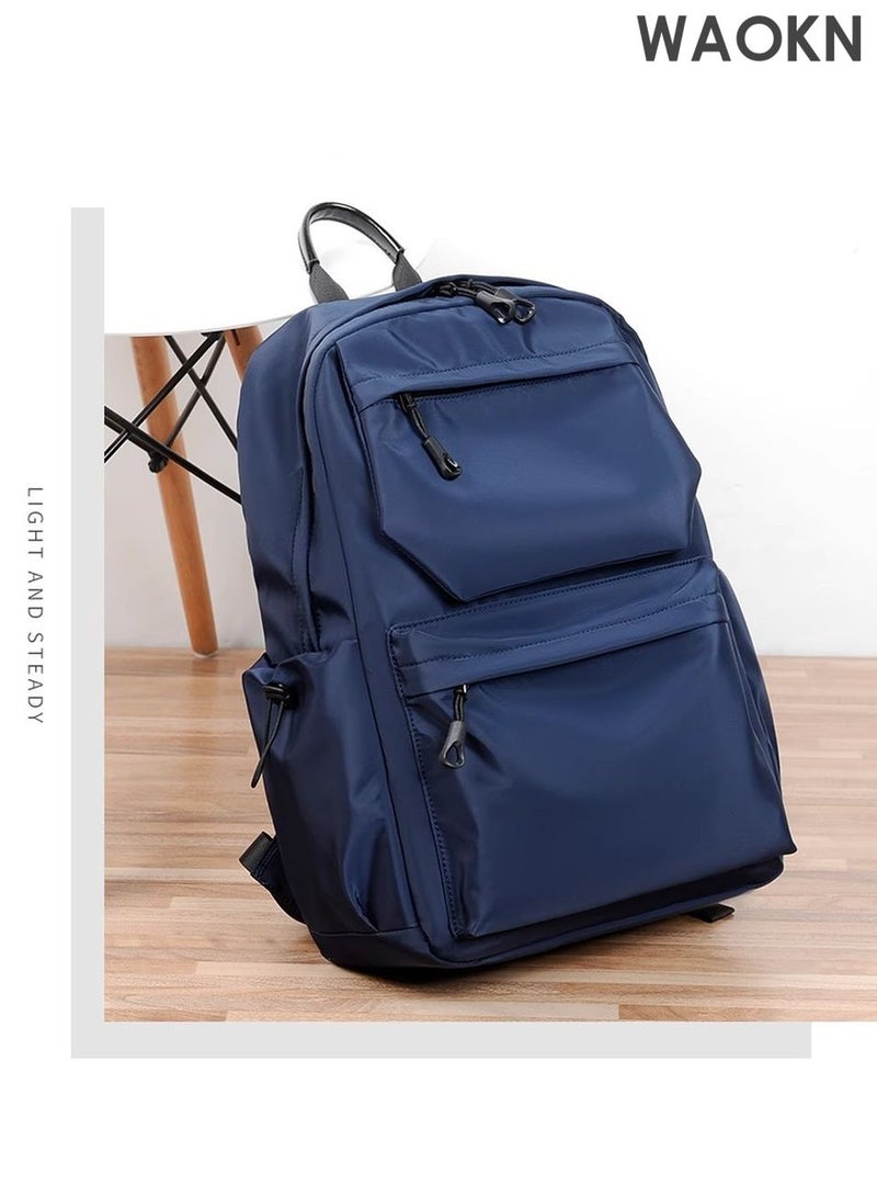 WAOKN Travel Backpacks for Students & Travelers: Business Laptop Bag Backpack,Carry On Backpack,Hiking Backpack Waterproof Outdoor Sports Rucksack Casual Daypack Travel Essentials Backpack Fits Up to 15.7" Laptop, Backpack for Men and Women with USB Charging Port, Water-Resistant, Large Capacity - Image 2