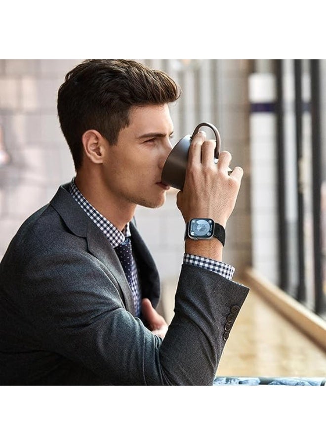 Wechdo Premium Nylon Loop Strap for Huawei Watch Fit 4/4 Pro/Fit 3 - Breathable Adjustable Soft Woven Replacement Band with Secure Buckle Black - Image 5