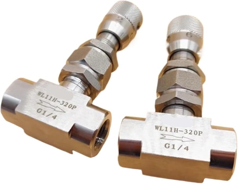 Stainless Steel 304 Needle Valve 1 4 NPT G Thread Micro Adjustment Flow Regulating - Image 2