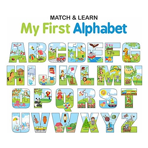 Ratna's Match & Learn My First Alphabets 2 Pieces Educational Puzzle Teaching Different Alphabets & Objects for Kids - Image 4