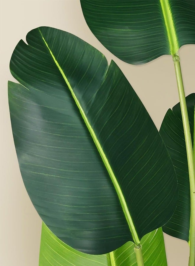 Bolivia's Artificial Trees, Artificial Banana Tree With Perfect Faux Tropical Leaf, Lifelike Artificial Tree For Modern Home Decoration Indoor And Outdoor, Artificial Tree For Office And Housewarming，180CM - Image 2