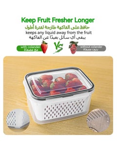 Anmi 6 PCS Large Fruit Containers for Fridge Food Storage Containers  - Image 3