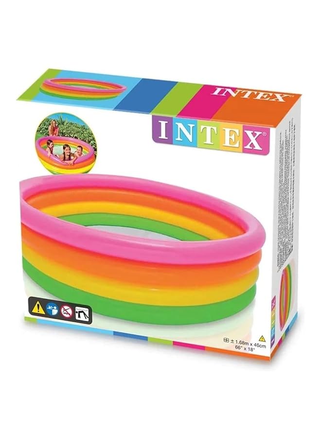 INTEX Swimming Pool Inflatable Round 4 Rings Child 56441Np - Image 2