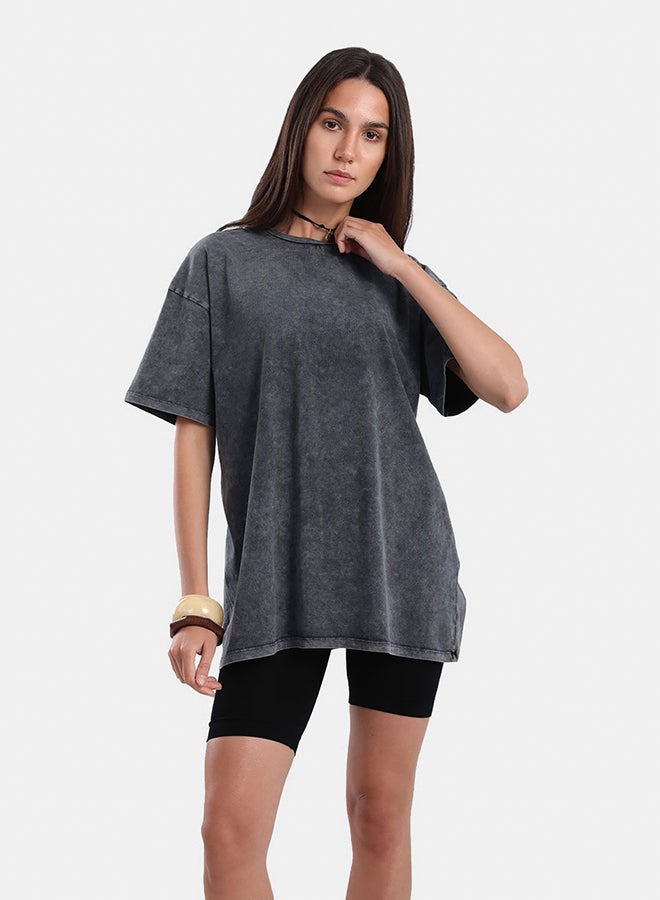 Carina Heather Dark Grey T-Shirt - Image 1