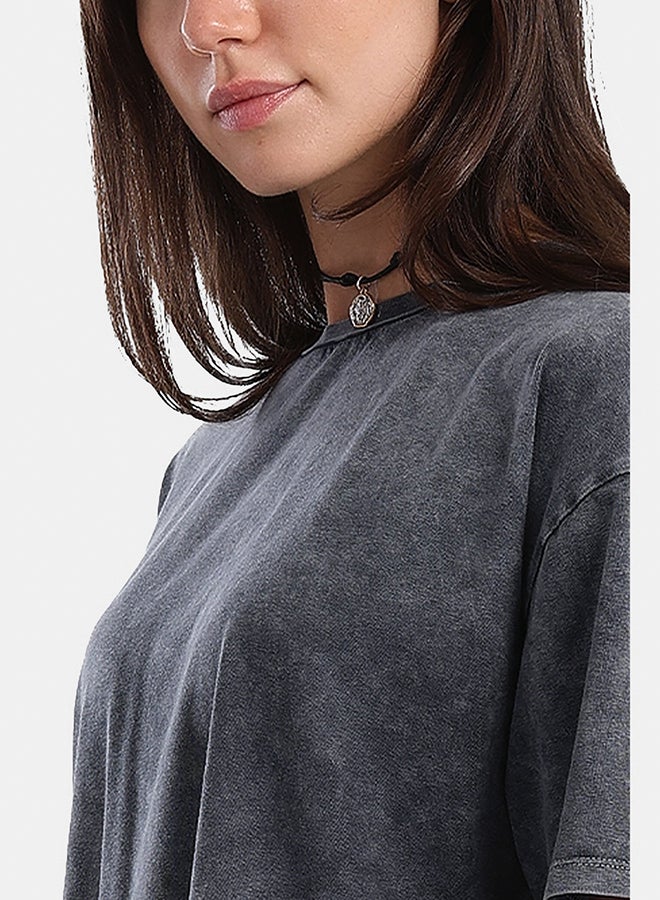 Carina Heather Dark Grey T-Shirt - Image 4