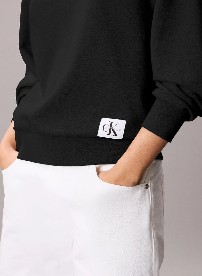 كالفن كلاين جينز سويت شيرت من قماش تيري قطني - Image 2