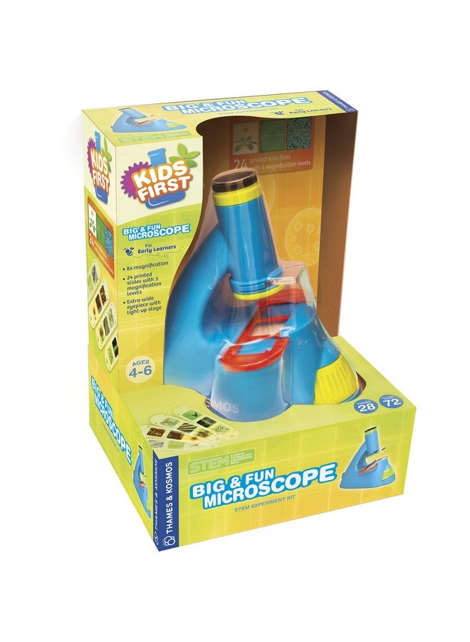 Thames & Kosmos Kids First Big & Fun Microscope Science Experiment Kit | Easy-To-Use Kids Microscope | Ages 4-6 | Stem Experiment Guide And Full-Color User Manual | 72 Images | Extra-Wide Eyepiec With Light-Up Stage - Image 1