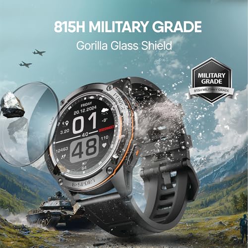 CrossBeats Armour Pro AI Premium Smart Watch for man | Latest 1.43” AMOLED Always on Display | 5 ATM Waterproof | 30-Day Battery |GPS BT Calling Smartwatch |150+ Sports Modes| BP HR SPO2|Black - Image 5