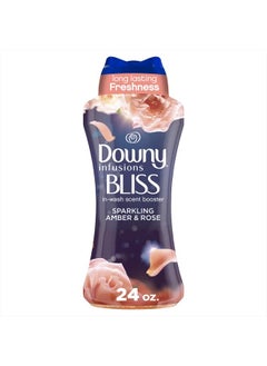 Downy Infusions In-Wash Laundry Scent Booster Beads, BLISS, Sparkling Amber and Rose, 24 oz  - Image 1