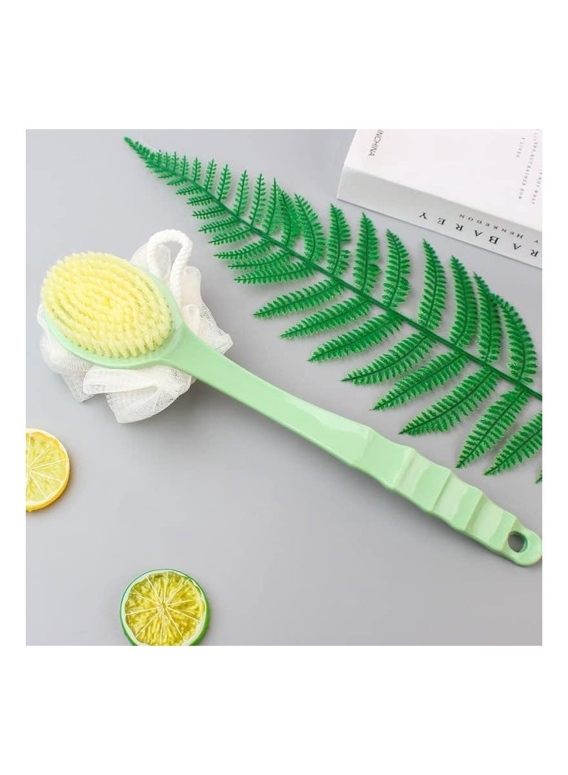 2in1 Loofah Shower Pouf Bath Sponge Back Scrubber Lufah Bath Shower - Puff Body Scrubber Exfoliator Sponge for Body Wash Shower for Women and Men (Assorted Color) - Image 2