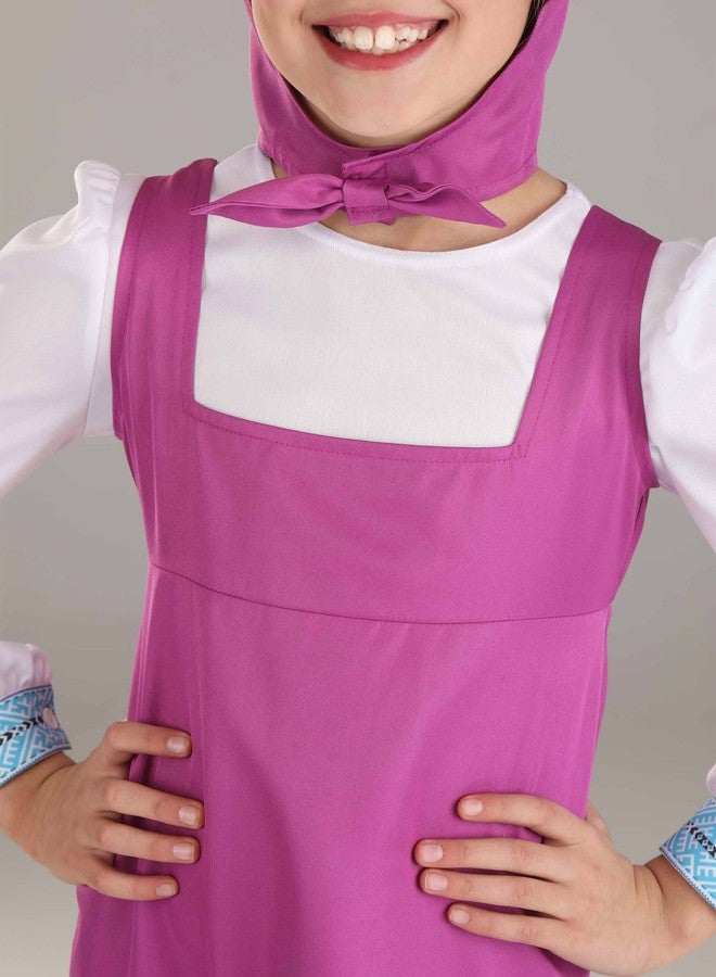Fun Costumes Kid's Masha and the Bear Costume | S - Image 3