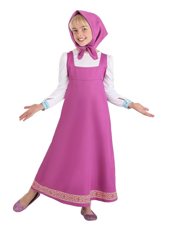 Fun Costumes Kid's Masha and the Bear Costume | S - Image 1