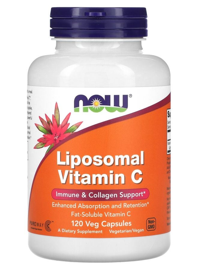now Liposomal Vitamin C 120 Veg Capsules