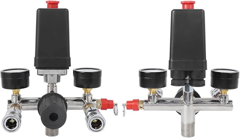 Air Compressor Pressure Control Switch Valve Manifold Regulator Assembly - Image 5