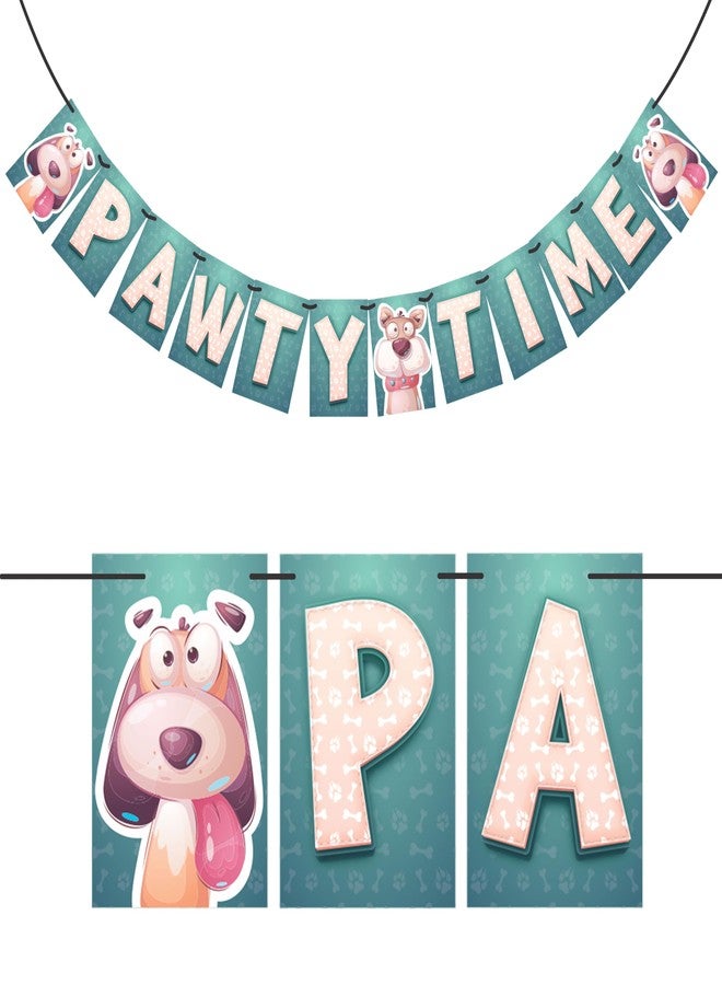 WOBBOX Dog Birthday Decoration Bunting Banner, Dog Birthday Accessories Decoration (Design 5) - Image 1