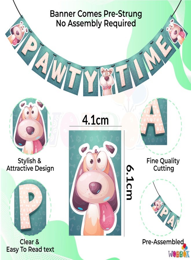 WOBBOX Dog Birthday Decoration Bunting Banner, Dog Birthday Accessories Decoration (Design 5) - Image 2