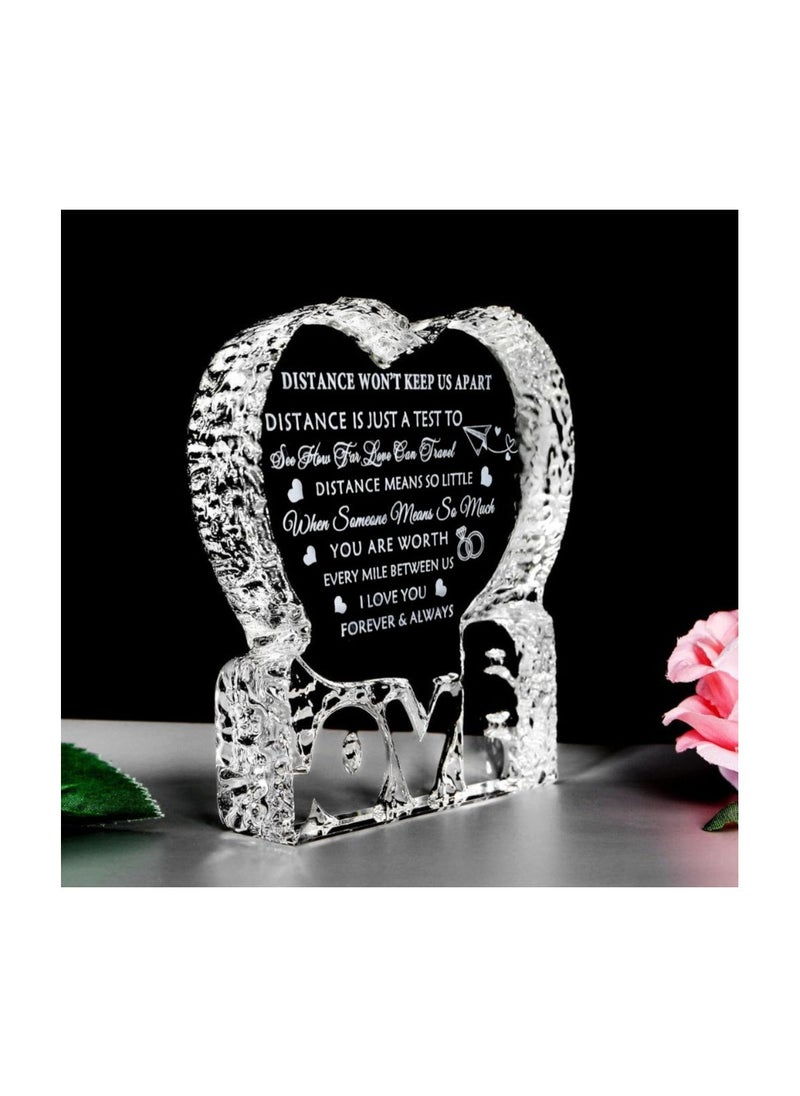 PRINTSHOP4ME - Heart Shaped Crystal Gift For Boyfriend&Girlfriend-Engraved Glass Romantic Keepsake For Husband And Wife–Great Gift For Anniversaries,Birthdays,Weddings&Valentine’s Day - Image 1