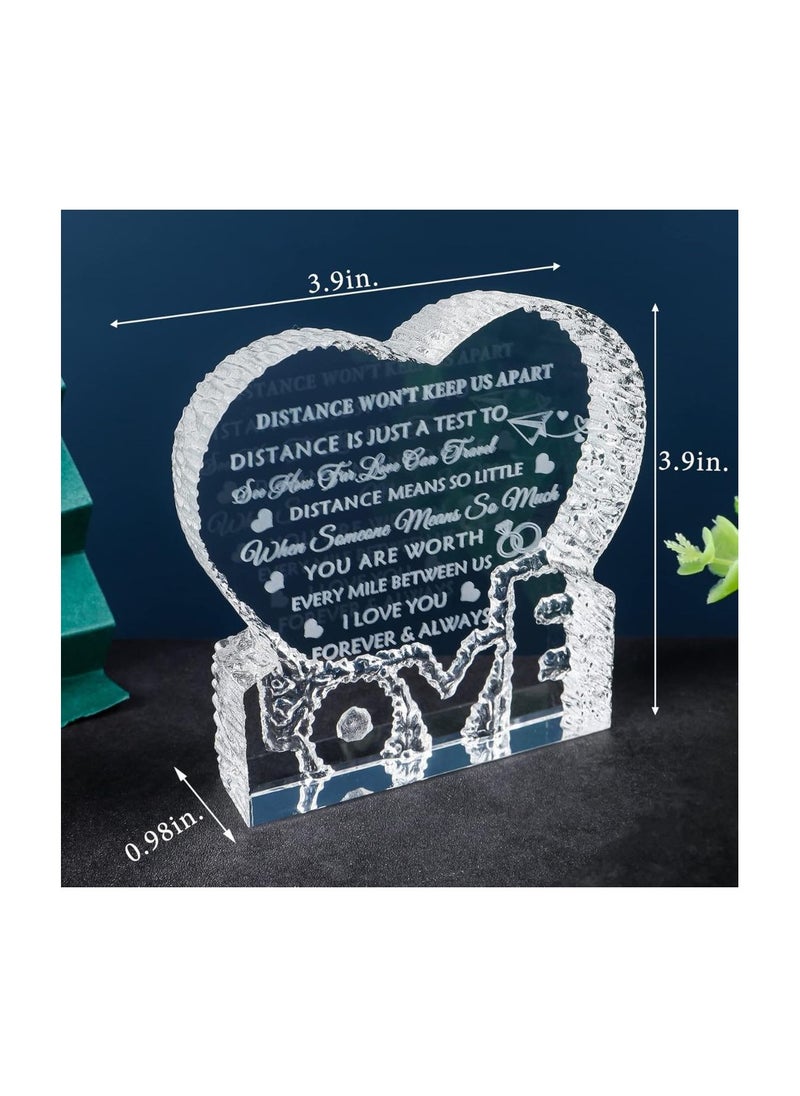 PRINTSHOP4ME - Heart Shaped Crystal Gift For Boyfriend&Girlfriend-Engraved Glass Romantic Keepsake For Husband And Wife–Great Gift For Anniversaries,Birthdays,Weddings&Valentine’s Day - Image 1