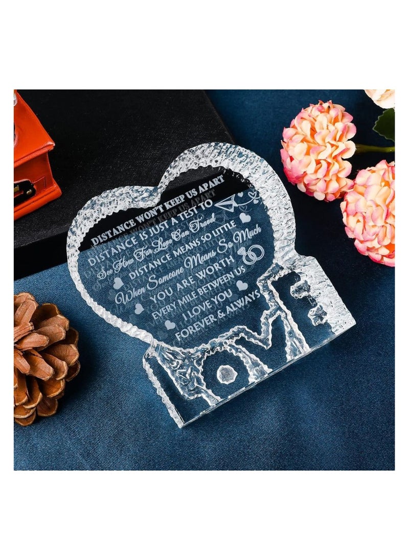 PRINTSHOP4ME - Heart Shaped Crystal Gift For Boyfriend&Girlfriend-Engraved Glass Romantic Keepsake For Husband And Wife–Great Gift For Anniversaries,Birthdays,Weddings&Valentine’s Day - Image 1