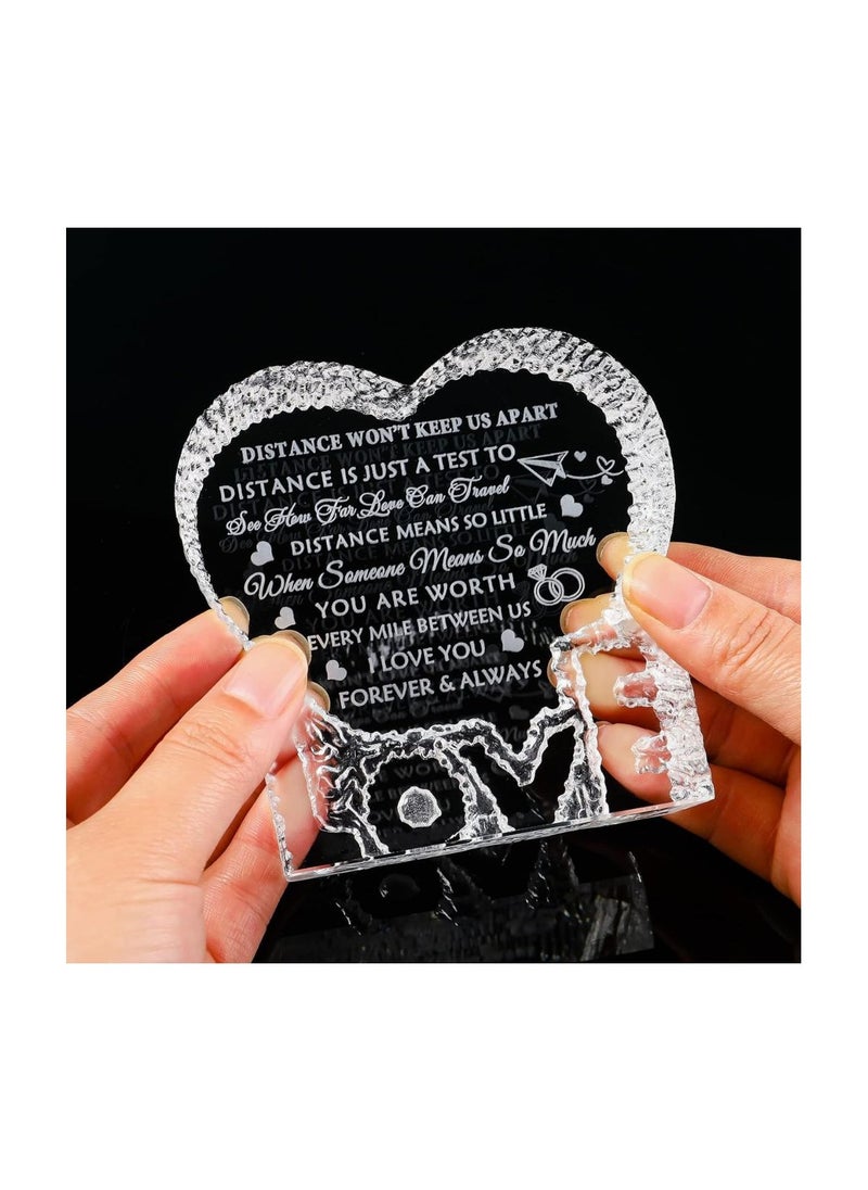 PRINTSHOP4ME - Heart Shaped Crystal Gift For Boyfriend&Girlfriend-Engraved Glass Romantic Keepsake For Husband And Wife–Great Gift For Anniversaries,Birthdays,Weddings&Valentine’s Day - Image 1