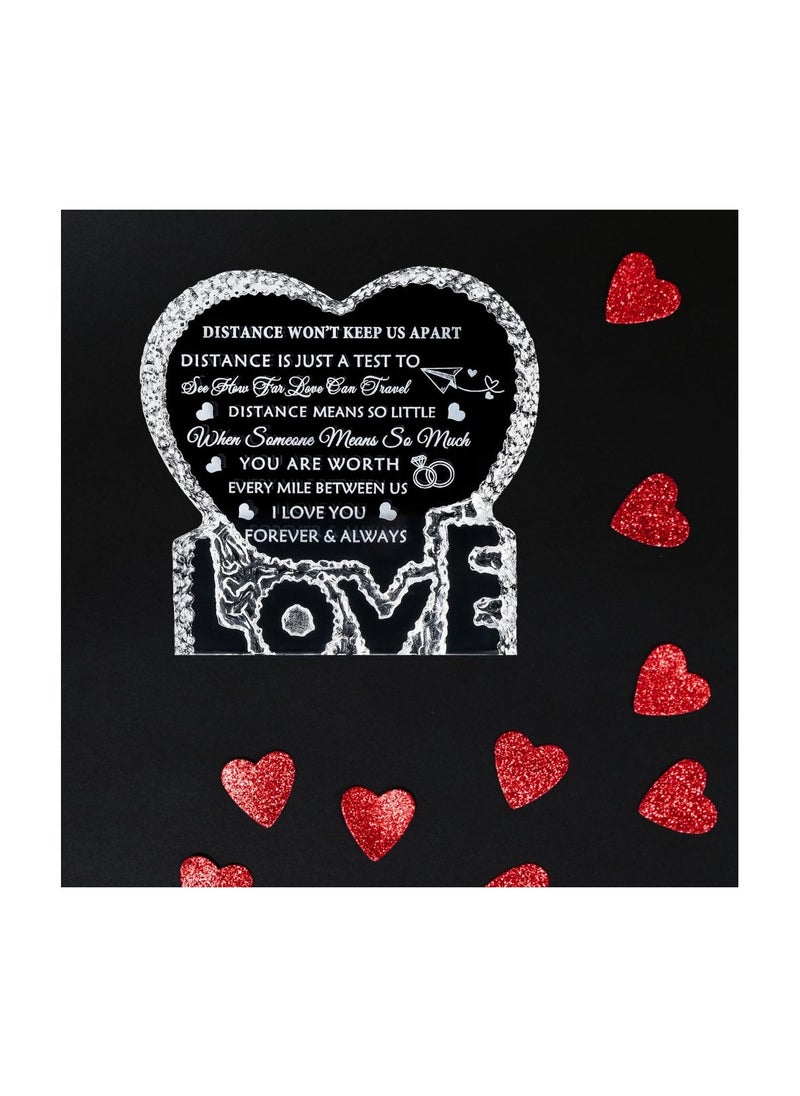 PRINTSHOP4ME - Heart Shaped Crystal Gift For Boyfriend&Girlfriend-Engraved Glass Romantic Keepsake For Husband And Wife–Great Gift For Anniversaries,Birthdays,Weddings&Valentine’s Day - Image 1
