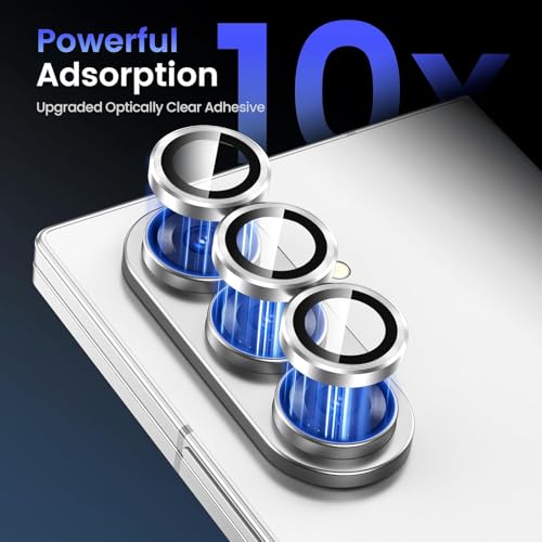 Lensarmor Camera Lens Protector Rings for Samsung Galaxy Z Fold 7 (Pack of 3) – Silver Shadow Metal Lens Covers, Scratch Resistant Aluminum Camera Rings - Image 4