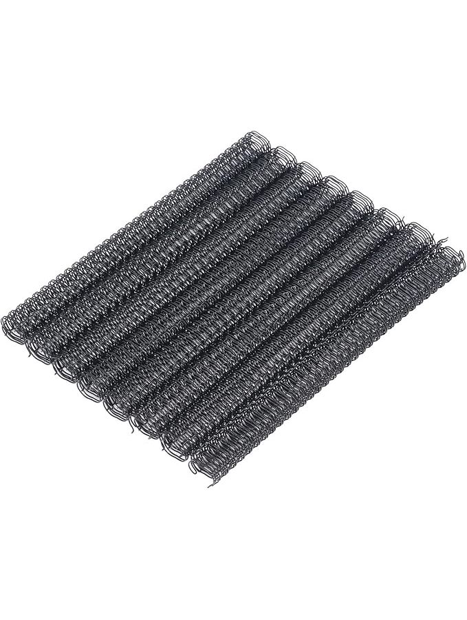 Black Double Loop Wire Binding Spines 9 16 Inch 34 Loop 3 1 Pitch 120 Sheet Capacity A4 Spiral Binding Coil - Image 1