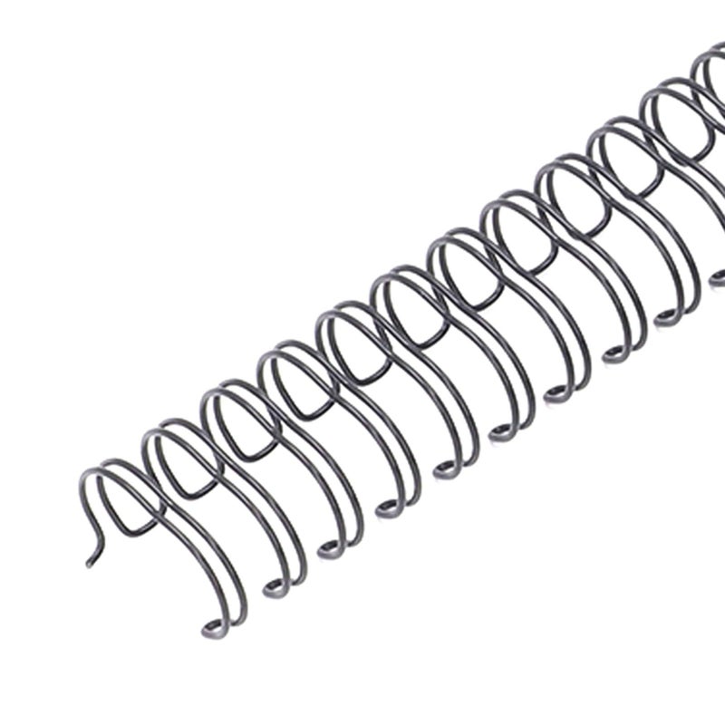 Black Double Loop Wire Binding Spines 9 16 Inch 34 Loop 3 1 Pitch 120 Sheet Capacity A4 Spiral Binding Coil - Image 4