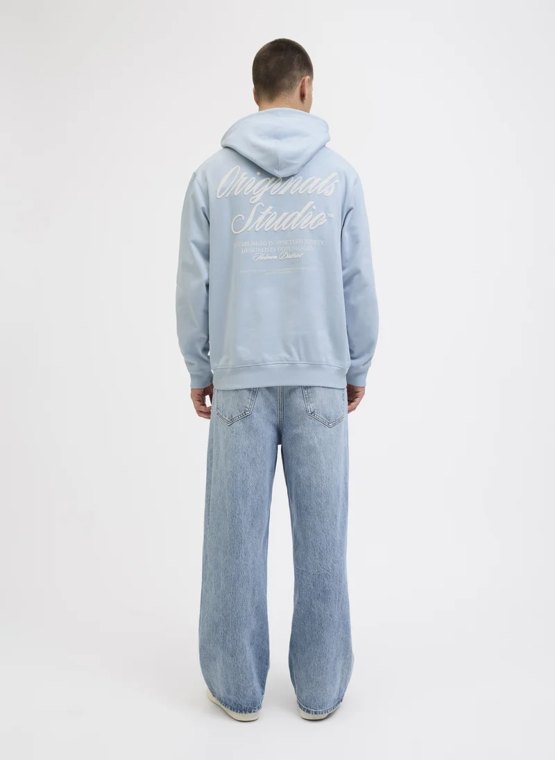 جاك اند جونز Graphic Pullover Hoodie