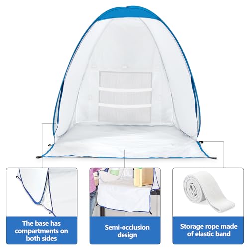 Bofoho Spray Paint Booth Tent - Portable and Foldable Spray Paint Booth Tool with Vents, Tool for Small DIY Painting, Pop-up, Windproof, Easy-to-Clean Paint Station (Blue) - Image 3
