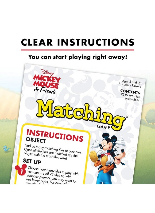 Wonder Forge Wonder Forge Mickey Mouse Matching Game - Engaging Board Game for Kids Age 3-5 | Enhances Focus and Memory | Features Favourite Disney Characters | Ideal for Family Fun Time  - Image 4