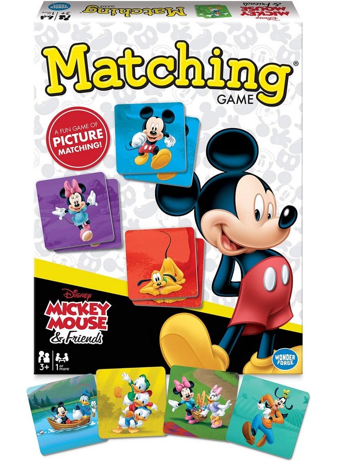 Wonder Forge Wonder Forge Mickey Mouse Matching Game - Engaging Board Game for Kids Age 3-5 | Enhances Focus and Memory | Features Favourite Disney Characters | Ideal for Family Fun Time  - Image 1