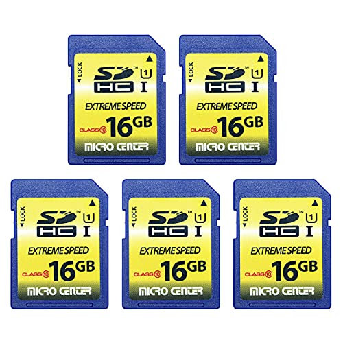 INLAND 16GB Class 10 SDHC/SDXC U1 Flash Memory Card (5 Pack) for Trail & Hunting Cameras, 60MB/s Read, 10MB/s Write, 3-Year Warranty - Image 1