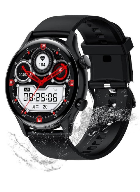 Smart Watch With Text And Call Fitness Tracker AMOLED Always On Display Bluetooth Watch IP68 Waterproof Level Activity Tracker With Heart Rate And Sleep Monitor Smart Watch For iOS & Android