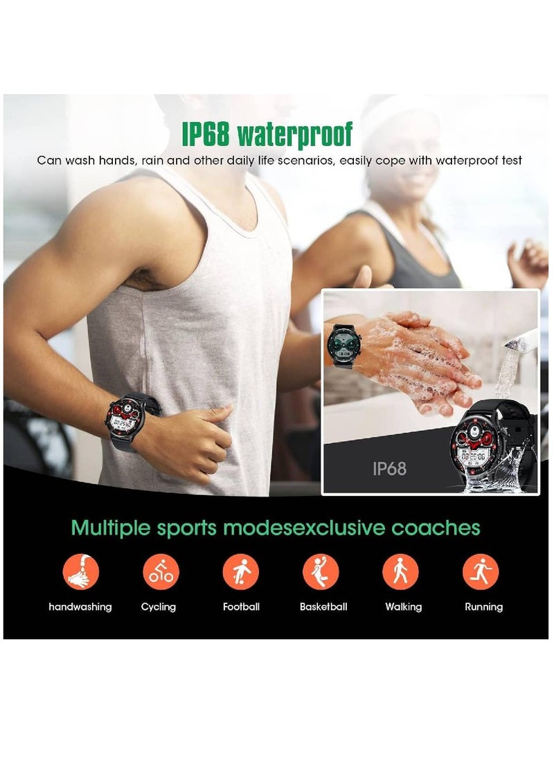 Roxxon - Smart Watch With Text And Call Fitness Tracker AMOLED Always On Display Bluetooth Watch IP68 Waterproof Level Activity Tracker With Heart Rate And Sleep Monitor Smart Watch For iOS & Android - Image 1