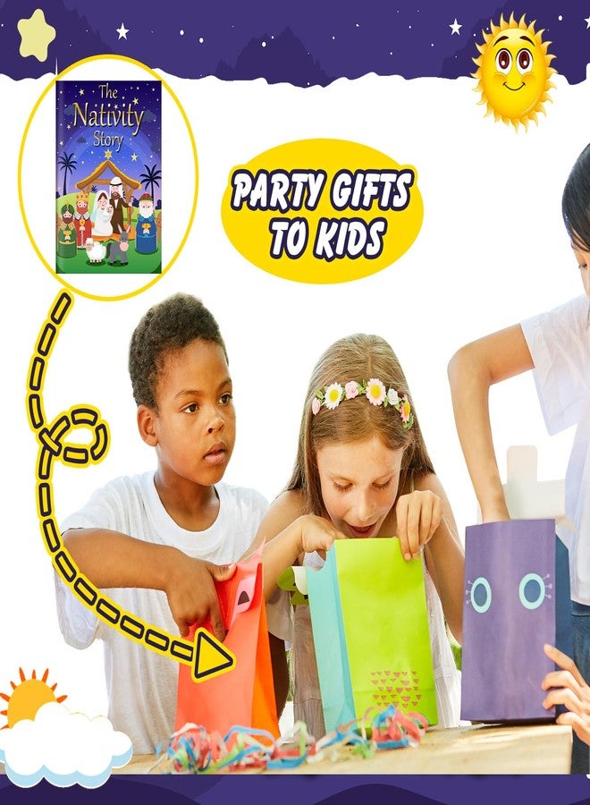 Moinchore 60 Pcs Small Christmas Nativity Story Books Bulk 4.1x5.5 Inch Bible Christian the Nativity Story of Jesus Birth Books Religious Prizes for Party Sunday School Church Bag Filler - Image 5