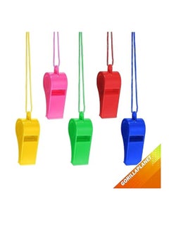 Generic 10 Colourful Children Whistles  - Image 2