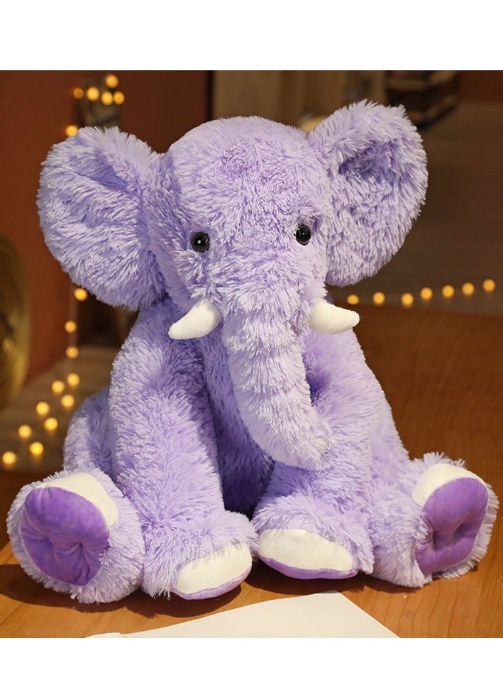 Elephant Plush Pillow, 45cm Stuffed Elephant Body Pillow, Realistic Cute Co-sleeping Elephant Toy, Soft Elephant Backrest Pillow,  for Home Decor  - Image 2