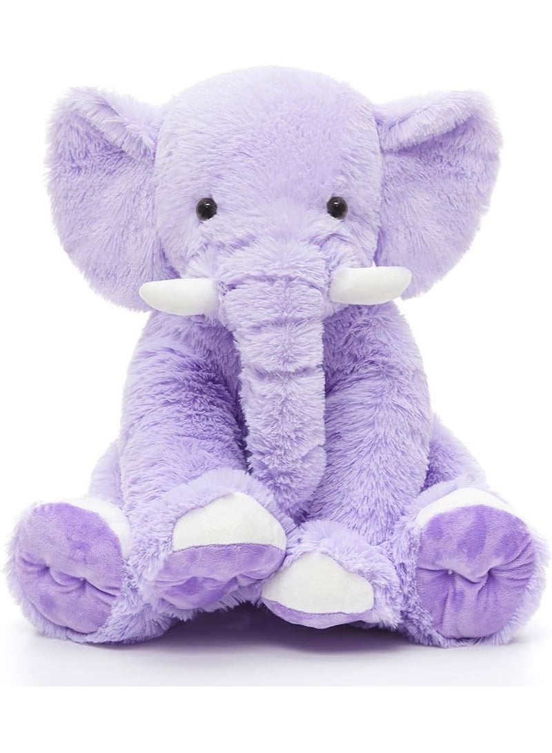 Elephant Plush Pillow, 45cm Stuffed Elephant Body Pillow, Realistic Cute Co-sleeping Elephant Toy, Soft Elephant Backrest Pillow,  for Home Decor  - Image 1