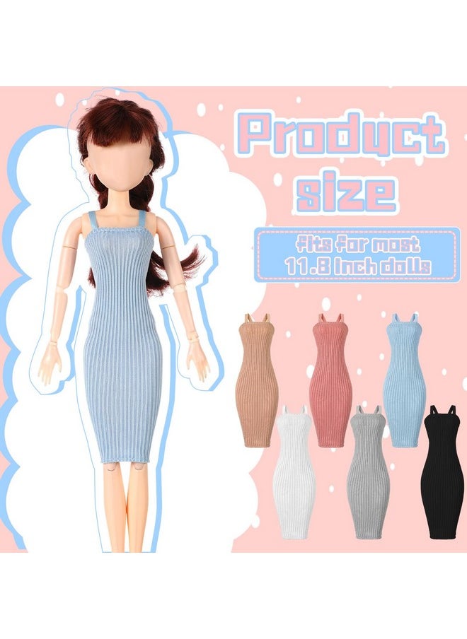 Bencailor - 6 Pcs Doll Clothes For 11.8 Inch Doll, Doll Accessories Summer Tops Swimwear Robe Doll T Shirt Dress Winter Coat Jacke Doll Outfit Girl Birthday Gift(Vibrant Color) - Image 1