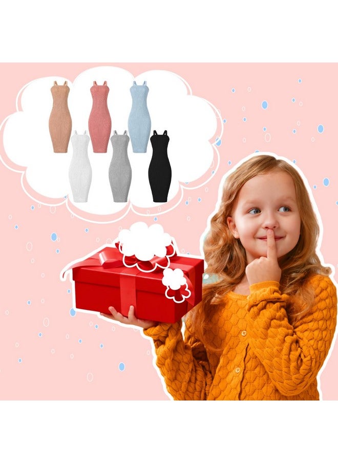 Bencailor - 6 Pcs Doll Clothes For 11.8 Inch Doll, Doll Accessories Summer Tops Swimwear Robe Doll T Shirt Dress Winter Coat Jacke Doll Outfit Girl Birthday Gift(Vibrant Color) - Image 1