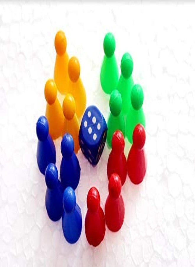 TS Playy لعبة TS Playy 2 في 1 لودو ولعبة السلم والثعبان، مطبوعة برسومات كرتونية، مناسبة للأصدقاء والعائلة والأطفال - Image 3