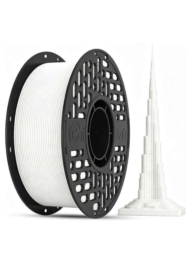 كاي لاب خيط طباعة ثلاثية الأبعاد PLA+ مقاس 1.75 مم، لون مطفأ (مات) مميز، خيط طباعة ثلاثية الأبعاد متعدد الألوان من CaiLab، بدقة ±0.02 مم، متين وخالٍ من التشابك، قليل الانحناء، لمعظم طابعات FDM ثلاثية الأبعاد، 1 كجم (أبيض عاجي) - Image 1
