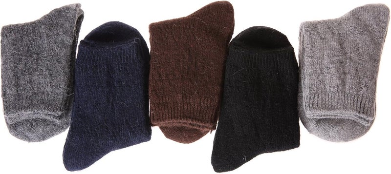 Velice Wool Socks for Women Merino Wool Boot Hiking Thick Thermal Warm Winter Crew Cushion Cozy Work Socks 5 Pairs - Image 5