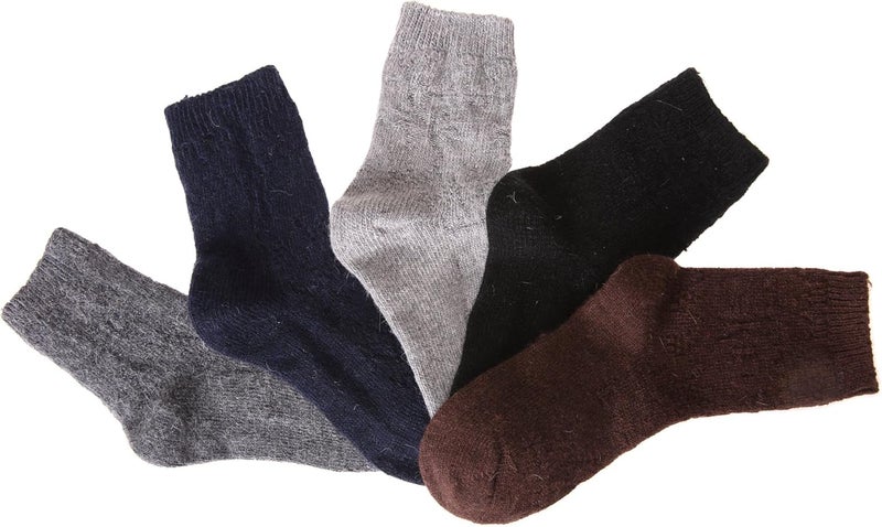 Velice Wool Socks for Women Merino Wool Boot Hiking Thick Thermal Warm Winter Crew Cushion Cozy Work Socks 5 Pairs - Image 4