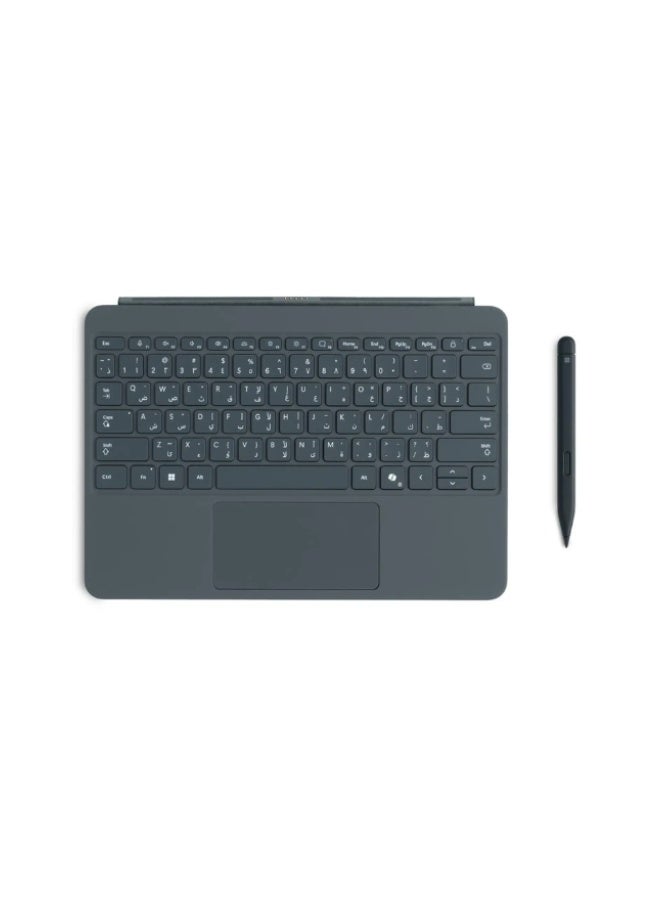 مايكروسوفت Surface Pro 12 Inch English/ Arabic Keyboard with Slim Pen, Compatible with Surface Pro 12 Inch, Alcantara Material Slate - Image 1