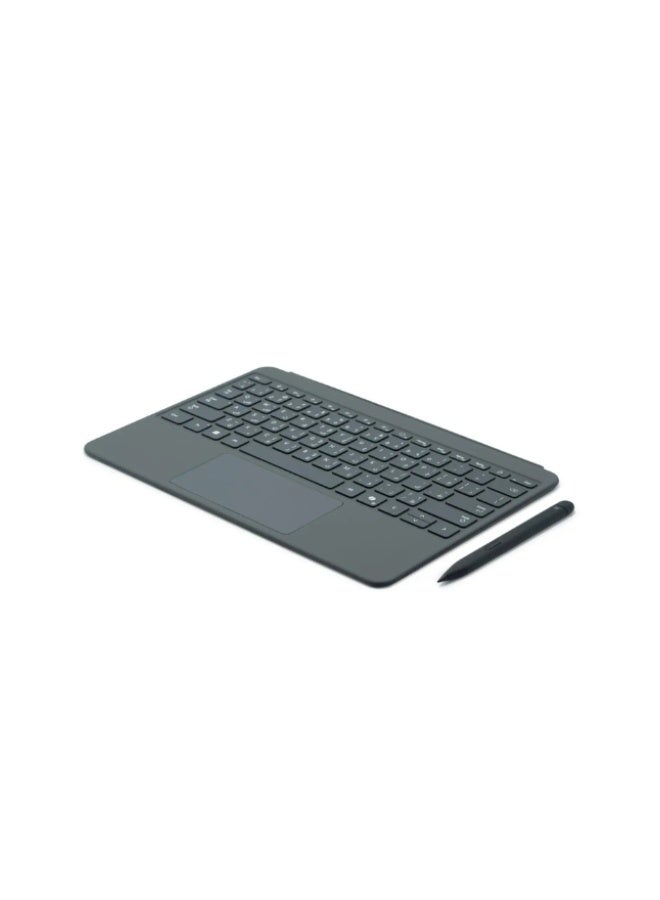 مايكروسوفت Surface Pro 12 Inch English/ Arabic Keyboard with Slim Pen, Compatible with Surface Pro 12 Inch, Alcantara Material Slate - Image 3