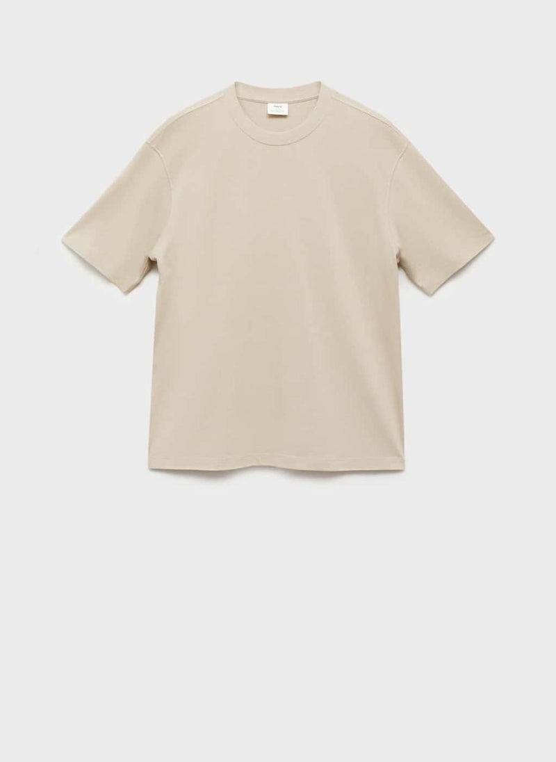 Mango Man Relaxed-Fit T-Shirt  - Image 5